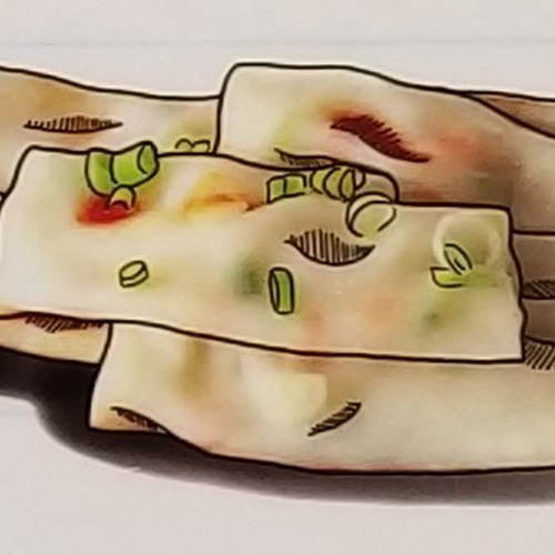 21.虾肠粉: Prawns Rice Noodle Roll (Steamed)