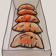 1. 韭菜煎饺 Chives and Pork Dumplings